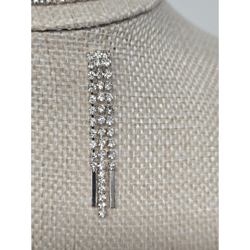 Costume Bracelet & Chandelier Earrings Sparkly Fancy Elegant Stretch - Picture 3 of 6